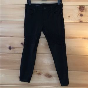 Kut from the Kloth Black  Corey Moto Skinny jeans